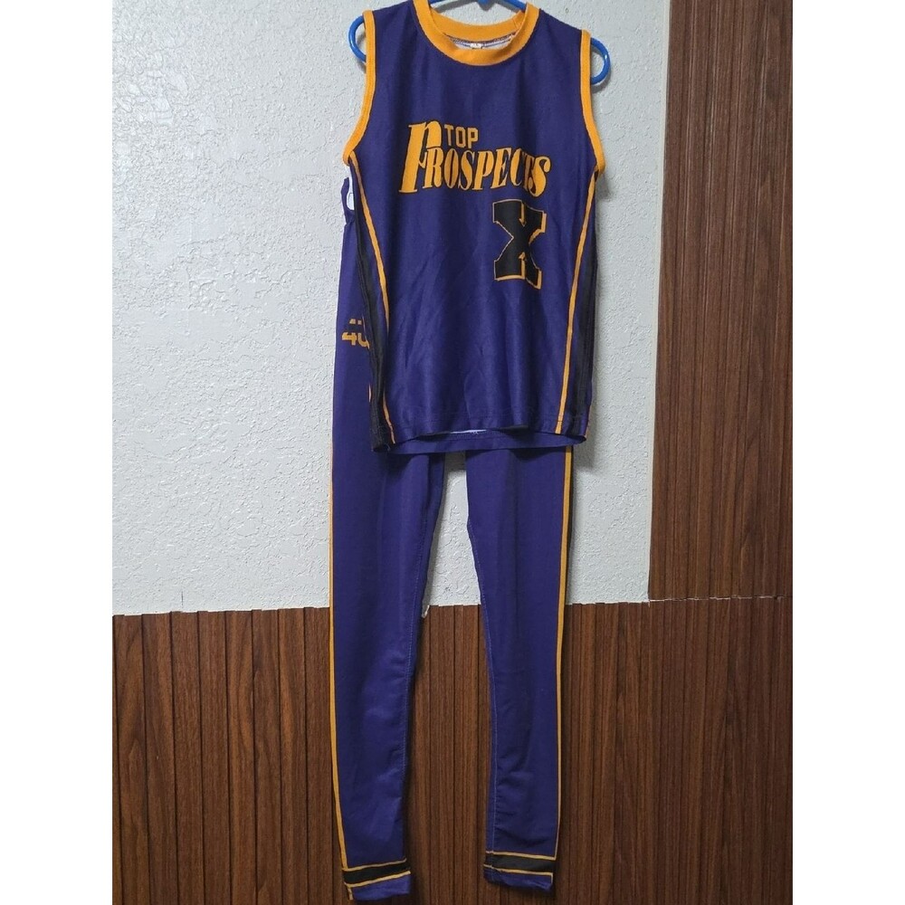 Top Prospects Purple and Gold Kids Athletic Set